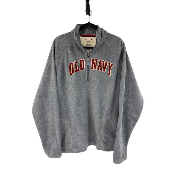 Old Navy Other - Y2K Old Navy Mens Fleece 1/4 Zip Pullover Sweatshirt Size 2X Gray Outdoor